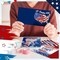 12 Pack 4th of July Diamond Painting Greeting Card Kits Patriotic Diamond Art Cards with Envelopes Memorial Day Red White Blue 5D Rhinestones Painting Making Kits for Adults DIY Craft Gifts